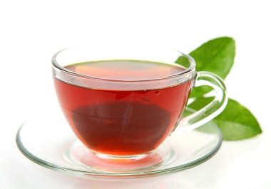 Bardakta çay.