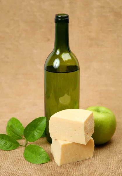 Vino e formaggio Foto Stock