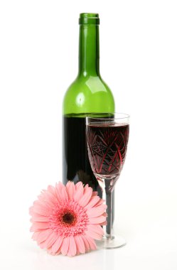 şarap ve çiçek