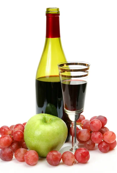 Wine and fruit — Stock Photo, Image