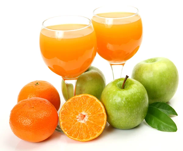 Fruits and juice — Stock Photo, Image