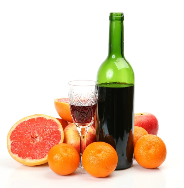 Fruit en wijn — Stockfoto