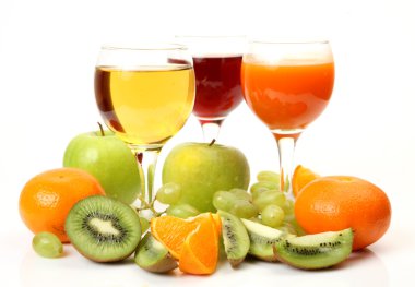 Taze meyve ve meyve suyu.