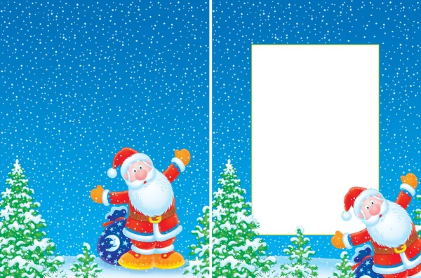 Weihnachtsrahmen und Hintergrund — Stockfoto