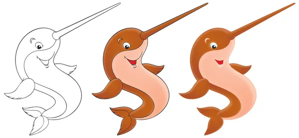 Brown narwhal — Stock Photo, Image
