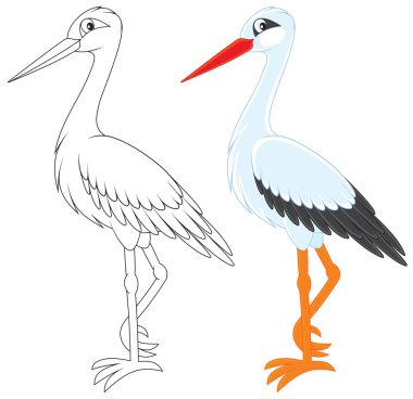 Stork clipart