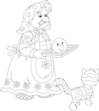 Büyükanne Roly pişmiş