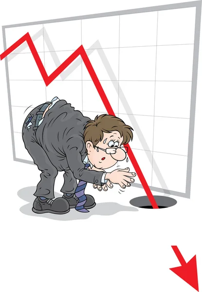 经济衰退 — 图库矢量图片