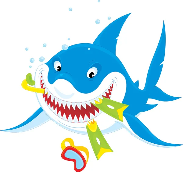 Great white shark — Stock Vector