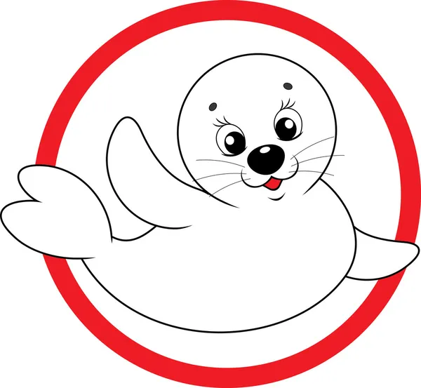 Baby seal — Stock Vector