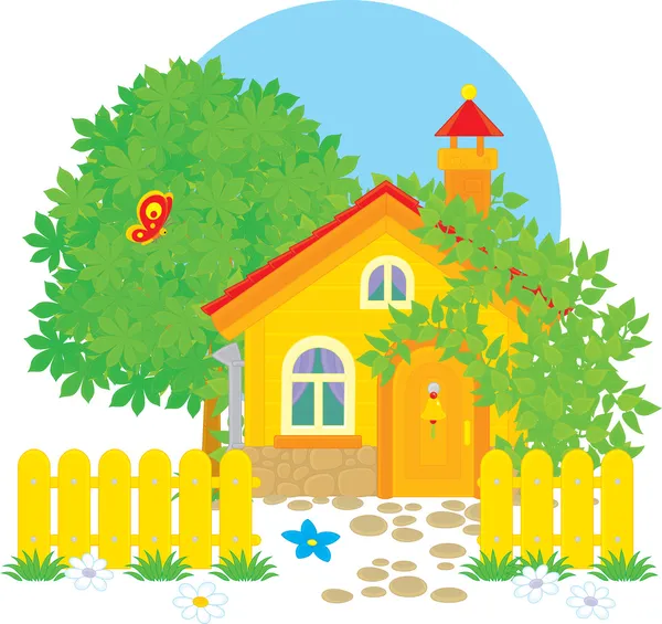 Village house — Stock Illustration Village house Royalty Free Stock Vectors