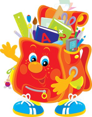 Çantanı bir çizgi film karakteri