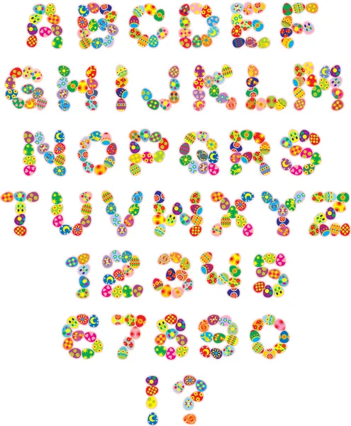 Easter font — Stock Vector