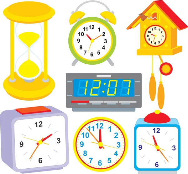 Clocks — Stock Vector