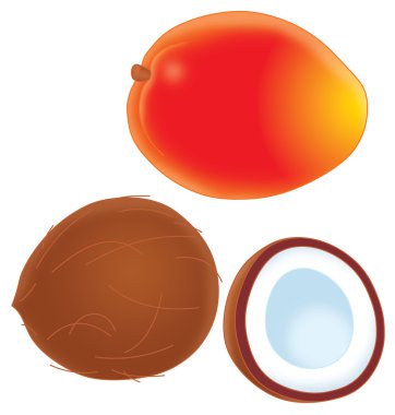 Mango ve Hindistan cevizi