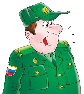 Cartoon soldier clipart