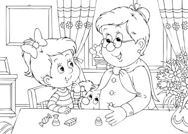 şeker bir kız verme granny