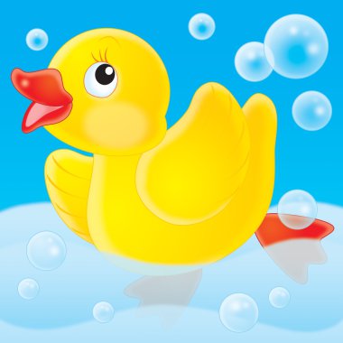 Sarı plastik ördek