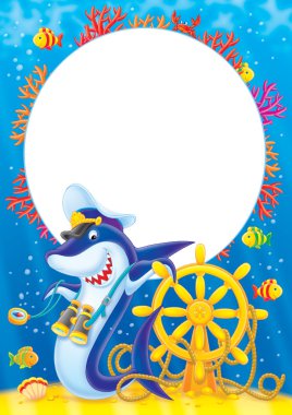 kare renkli mercan, Balık ve köpekbalığı.