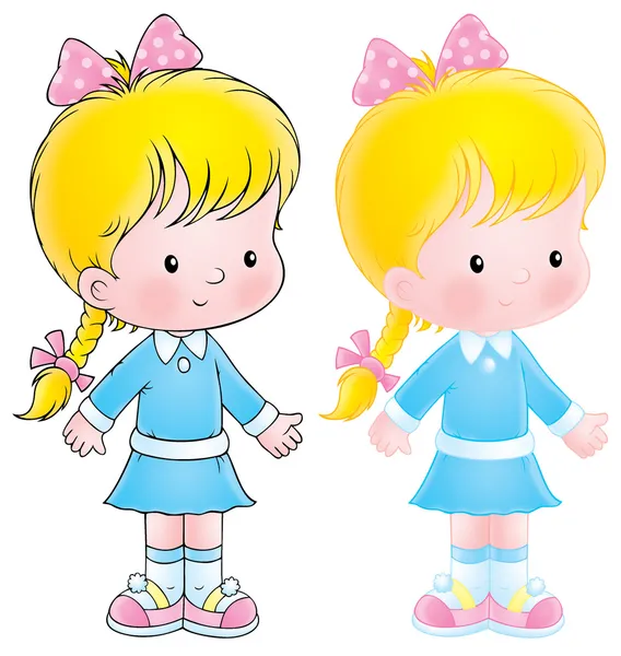 mavi elbiseli sarışın kız