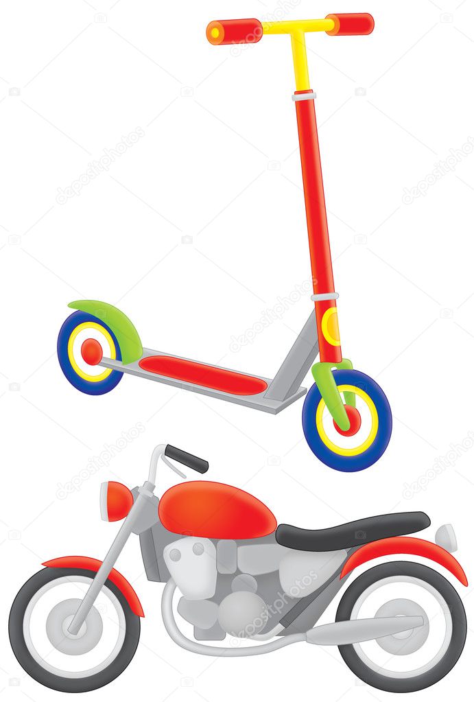 Scooter and motorcycle