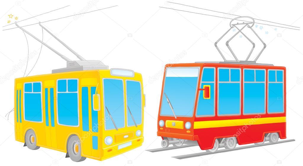 Two rail cars, on a white background.