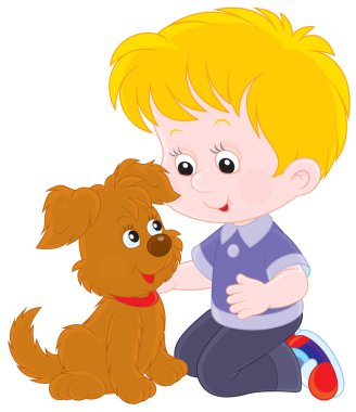 oğlan ve köpek yavrusu