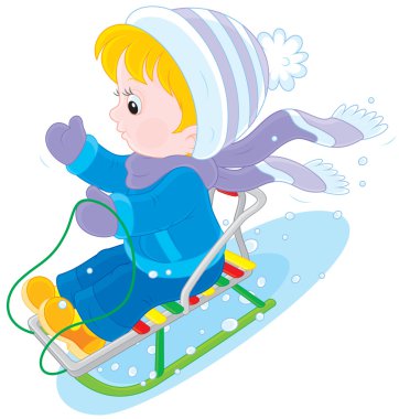 Çocuk sleighing