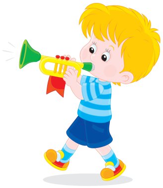Little trumpeter clipart
