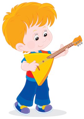 küçük balalayka çalar