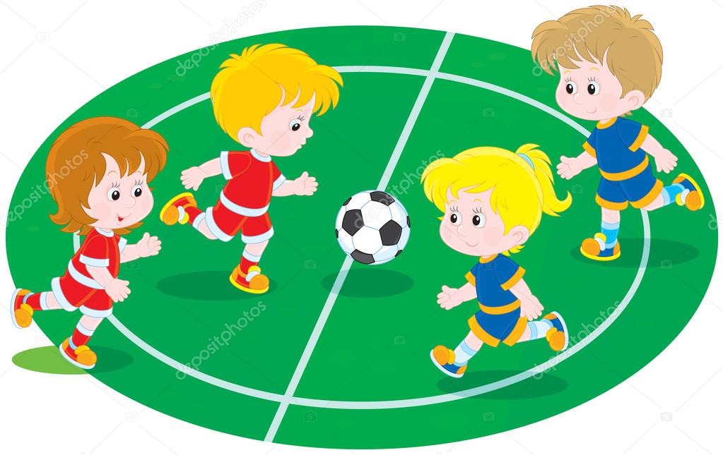 Resultado de imagen de niños y niñas jugando al futbol