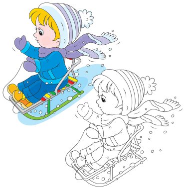 Çocuk sleighing