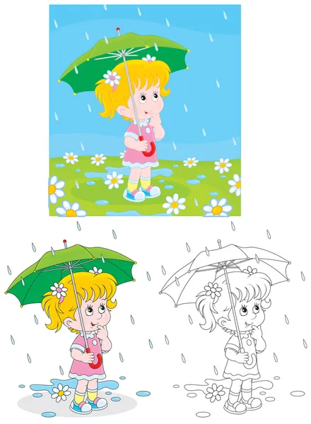 雨の日 — ストックベクタ