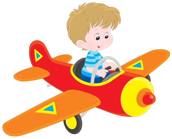 Chłopiec pilota — Wektor stockowy