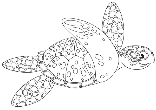 Zeeschildpad — Stockvector