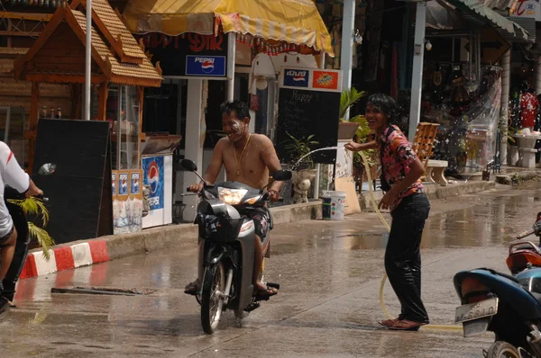 タイの水祭りのお祝い — ストック写真