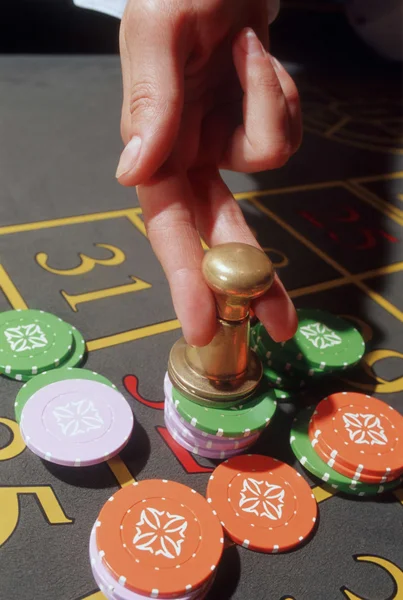 Roulette gokken — Stockfoto
