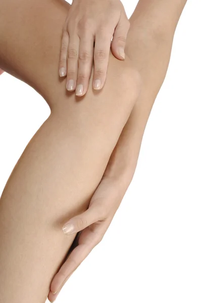 美容护理概念与腿. — 图库照片