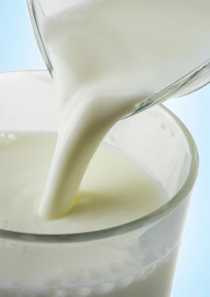 Pour a glass of milk — Stock Photo, Image