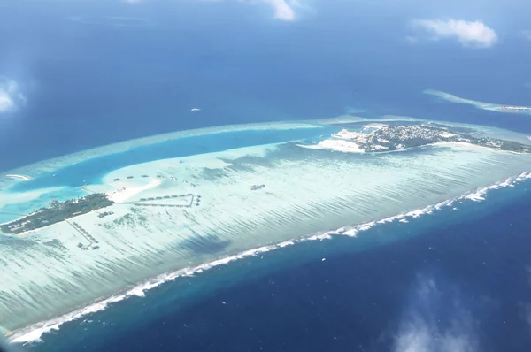 Maldive mar praia — Fotografia de Stock