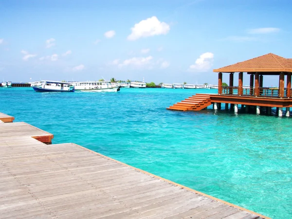 Sea beach cafe — Stock Photo, Image