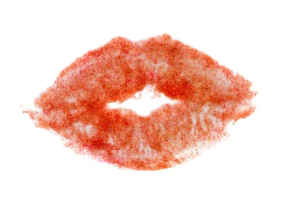 Beijo impressão — Fotografia de Stock