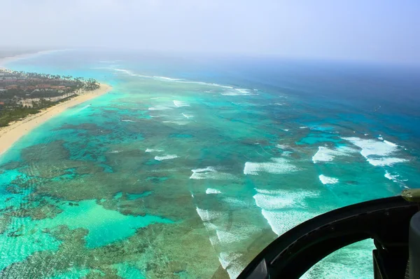 Dominican Republic helicopter view — Stock Photo, Image