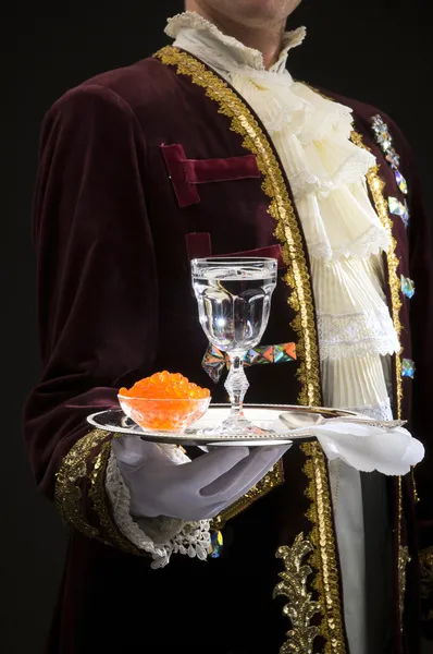 Soft caviar and vodka — Stock Photo, Image