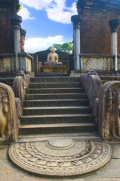 Sri lanka, polunnaruwa, Budda — Zdjęcie stockowe