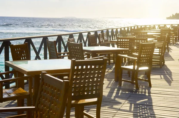 Deniz plaj Cafe — Stok fotoğraf