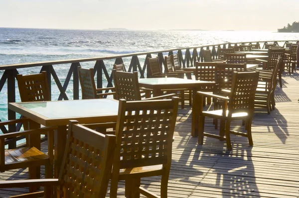 Café de playa de mar — Foto de Stock