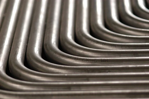 Tubos de metal cinza — Fotografia de Stock