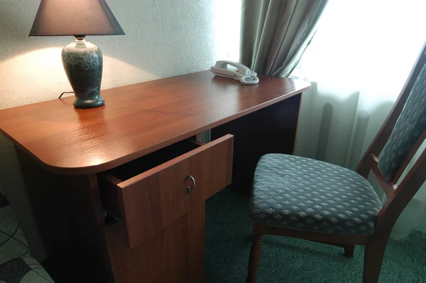 Table in the Hotel Room — Stock Photo, Image