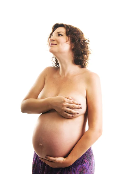 Vacker gravid kvinna — Stockfoto